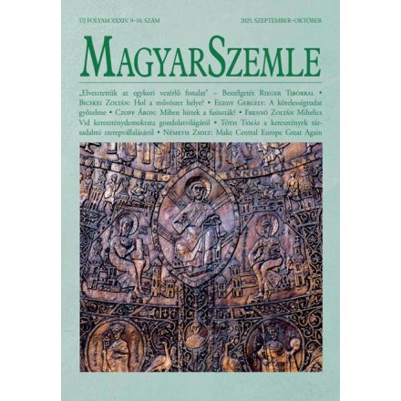 Új folyam XXXIV. 2025/09–10. szám